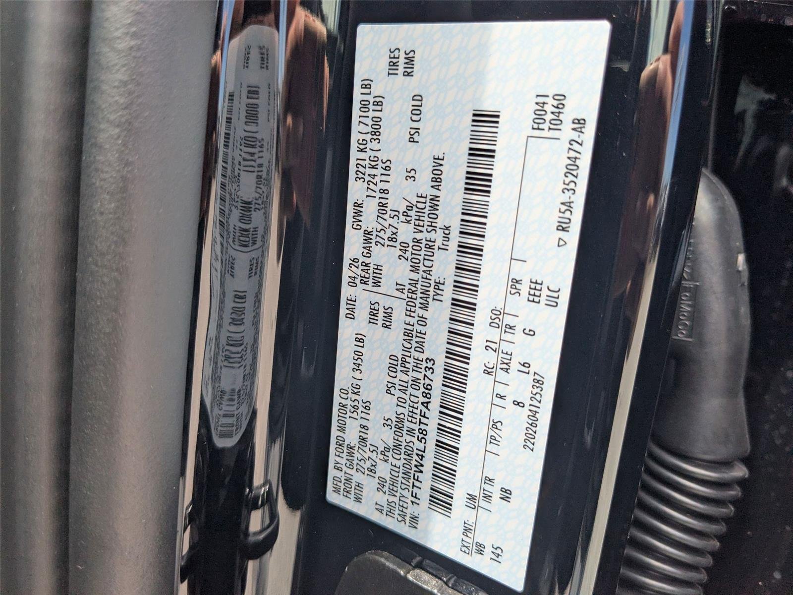New 2026 Agate Black Metallic Ford Tremor® image 35