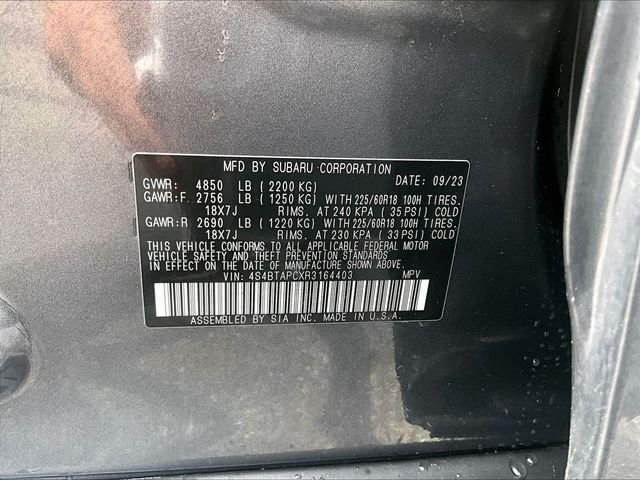 Used 2024 Gray Subaru Touring image 34