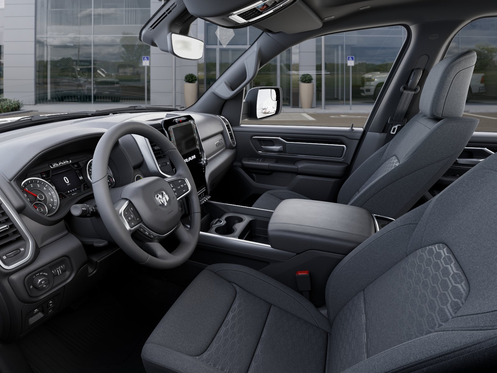 New 2026 Granite Crystal Metallic Clear-Coat Exterior Paint RAM Big Horn/Lone Star image 48