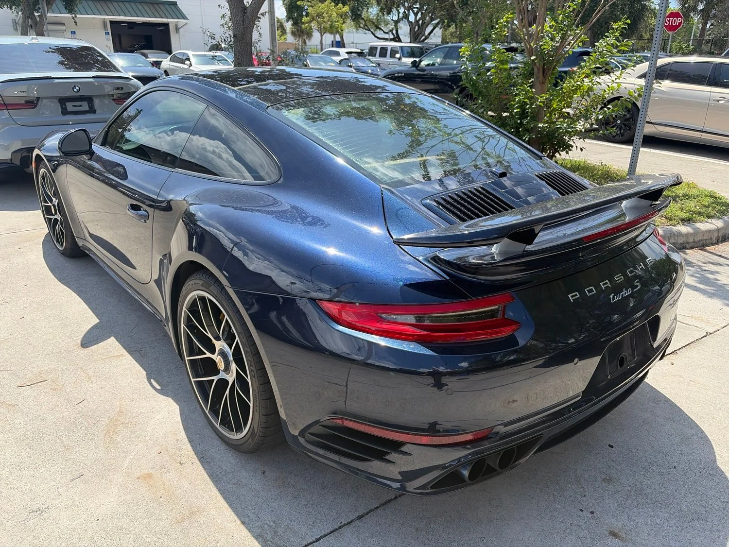 Used 2018 Blue Porsche Turbo S image 5