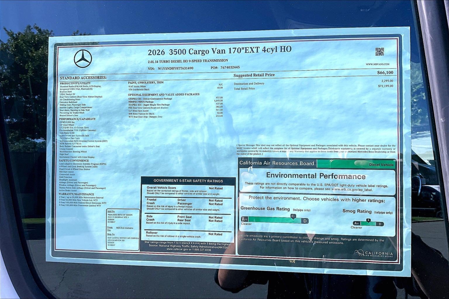 New 2026 Arctic White Mercedes-Benz Cargo 170 WB image 24