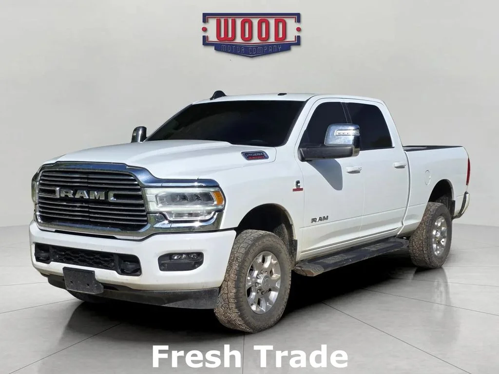 Used 2024 Bright White Clearcoat Ram Laramie image 3