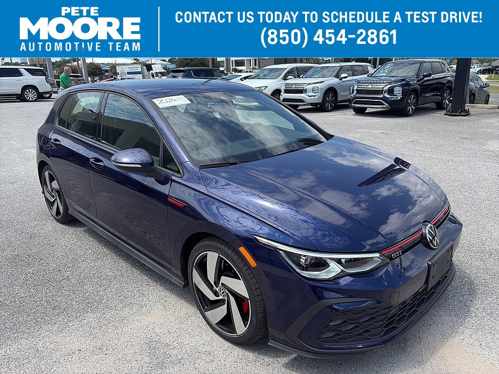 Used 2024 Atlantic Blue Metallic Volkswagen S 4dr Hatchback image 1