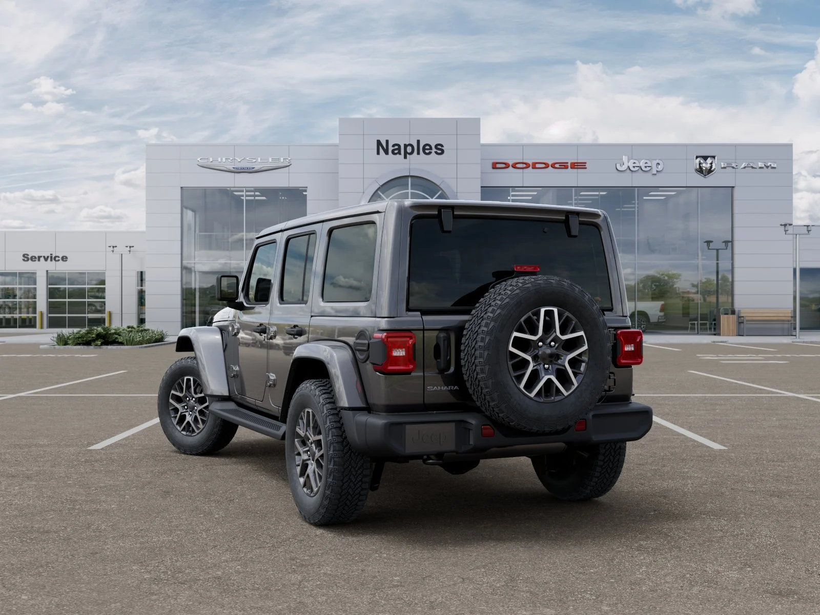 New 2026 Granite Crystal Metallic Clear-Coat Exterior Paint Jeep Sahara image 29