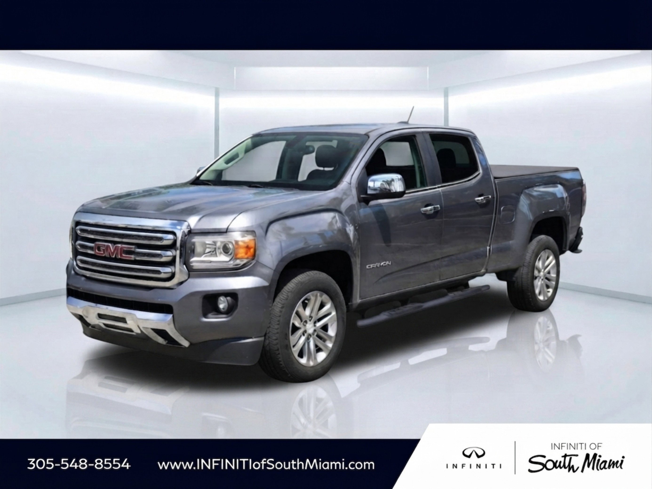 Used 2018 Satin Steel Metallic GMC 2WD SLT image 1