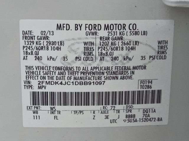 Used 2013 White Ford SEL image 23