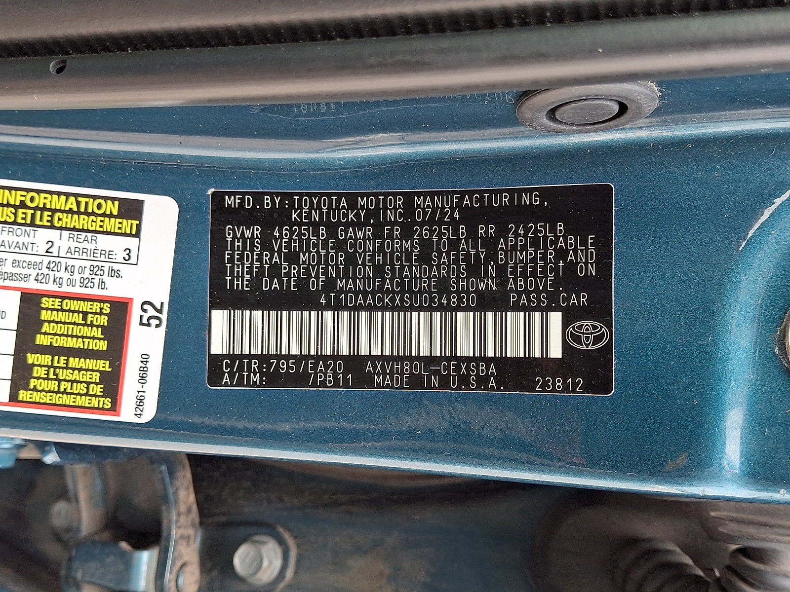 Used 2025 Ocean Gem   795 Toyota SE image 26