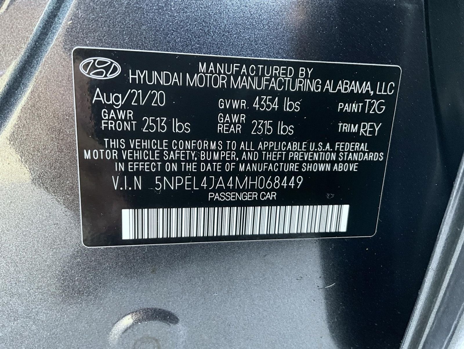 Used 2021 Gray Hyundai SEL image 26