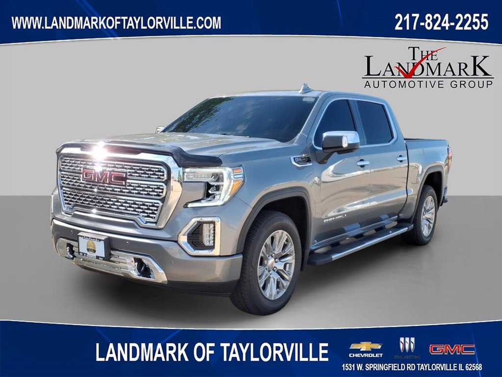 Used 2021 Satin Steel Met GMC 4WD Denali Crew Cab image 1