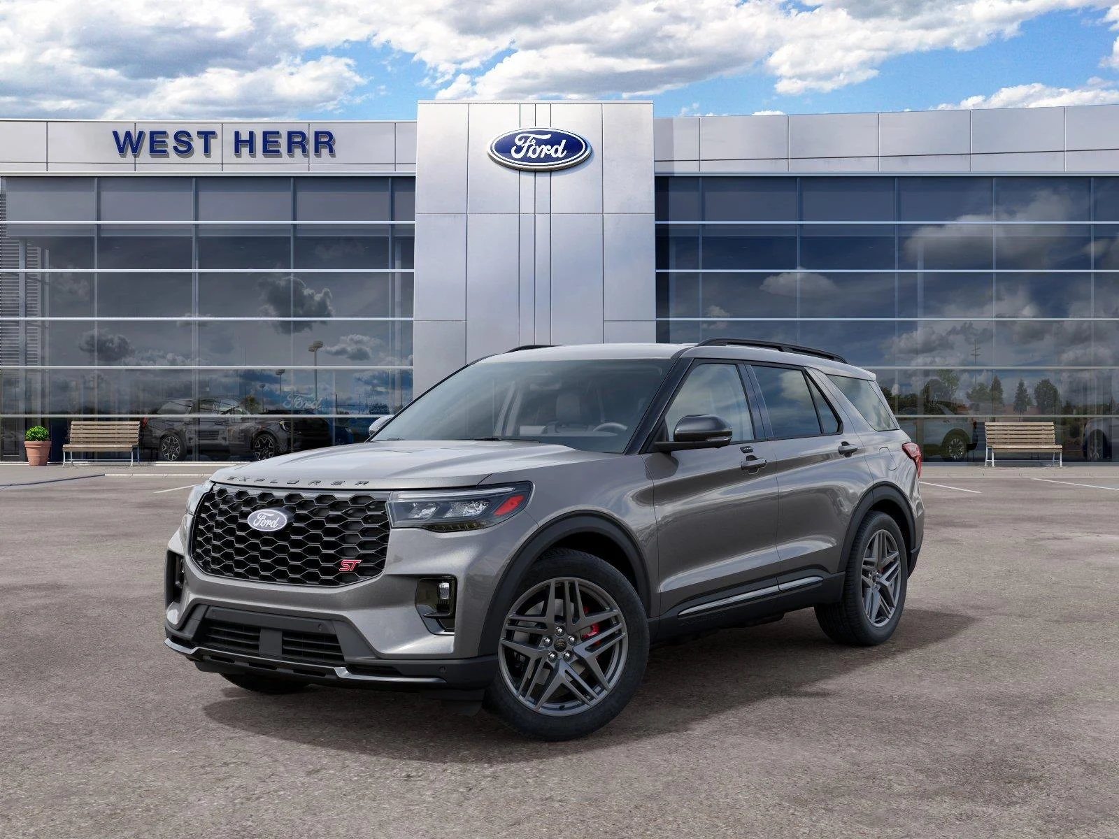 New 2027 Carbonized Gray Metallic Ford ST image 3