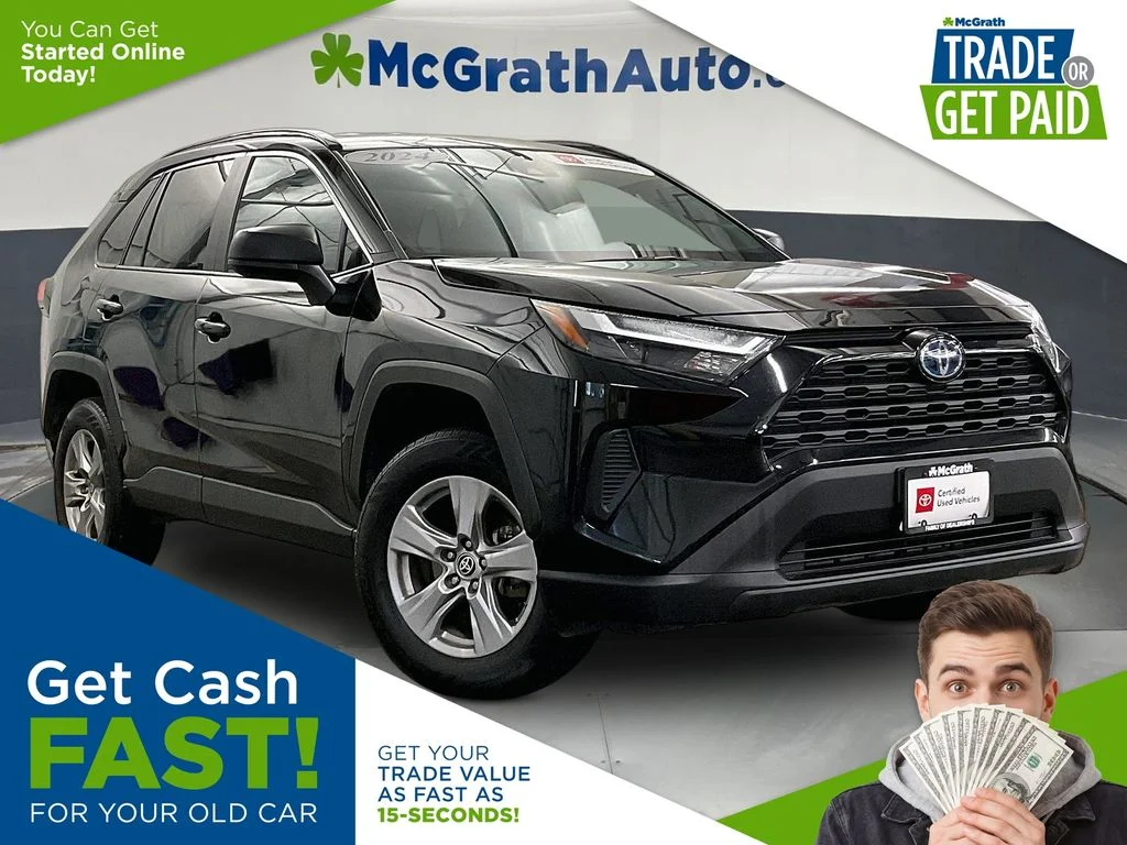 Certified Used 2024 Black Toyota LE image 1
