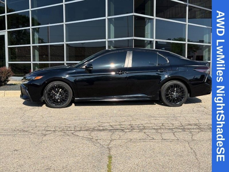 Used 2022 Midnight Black Metallic Toyota SE Nightshade image 7