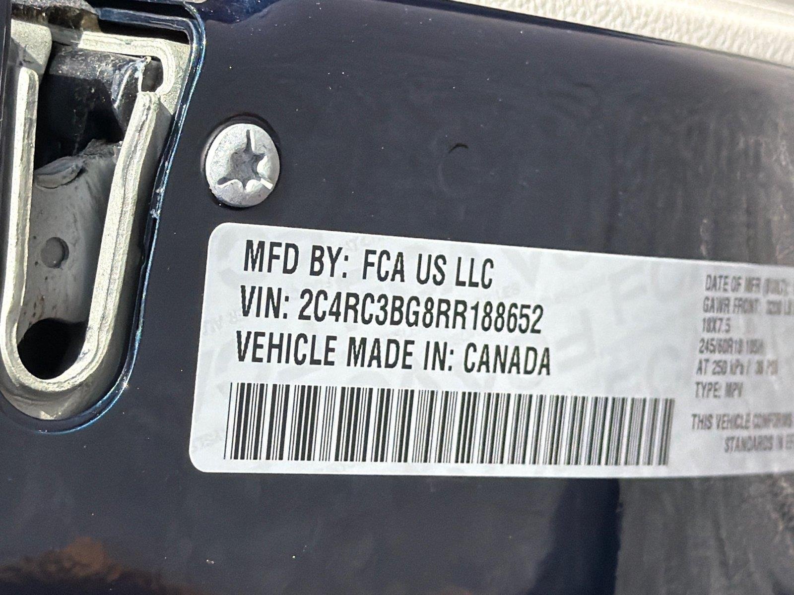 Used 2024 Fathom Blue Pearlcoat Chrysler Touring L image 24