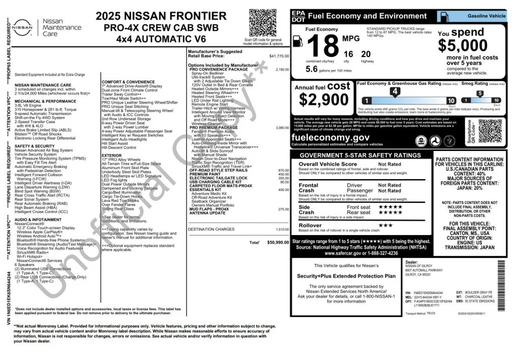 Used 2025 Gray Nissan PRO-4X image 4
