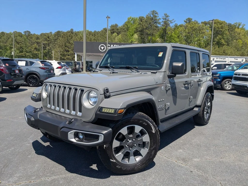Used 2022 Sting-Gray Clearcoat Jeep Unlimited Sahara image 1