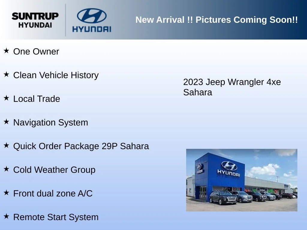 Used 2023 Sting-Gray Clearcoat Jeep Sahara 4xe image 3