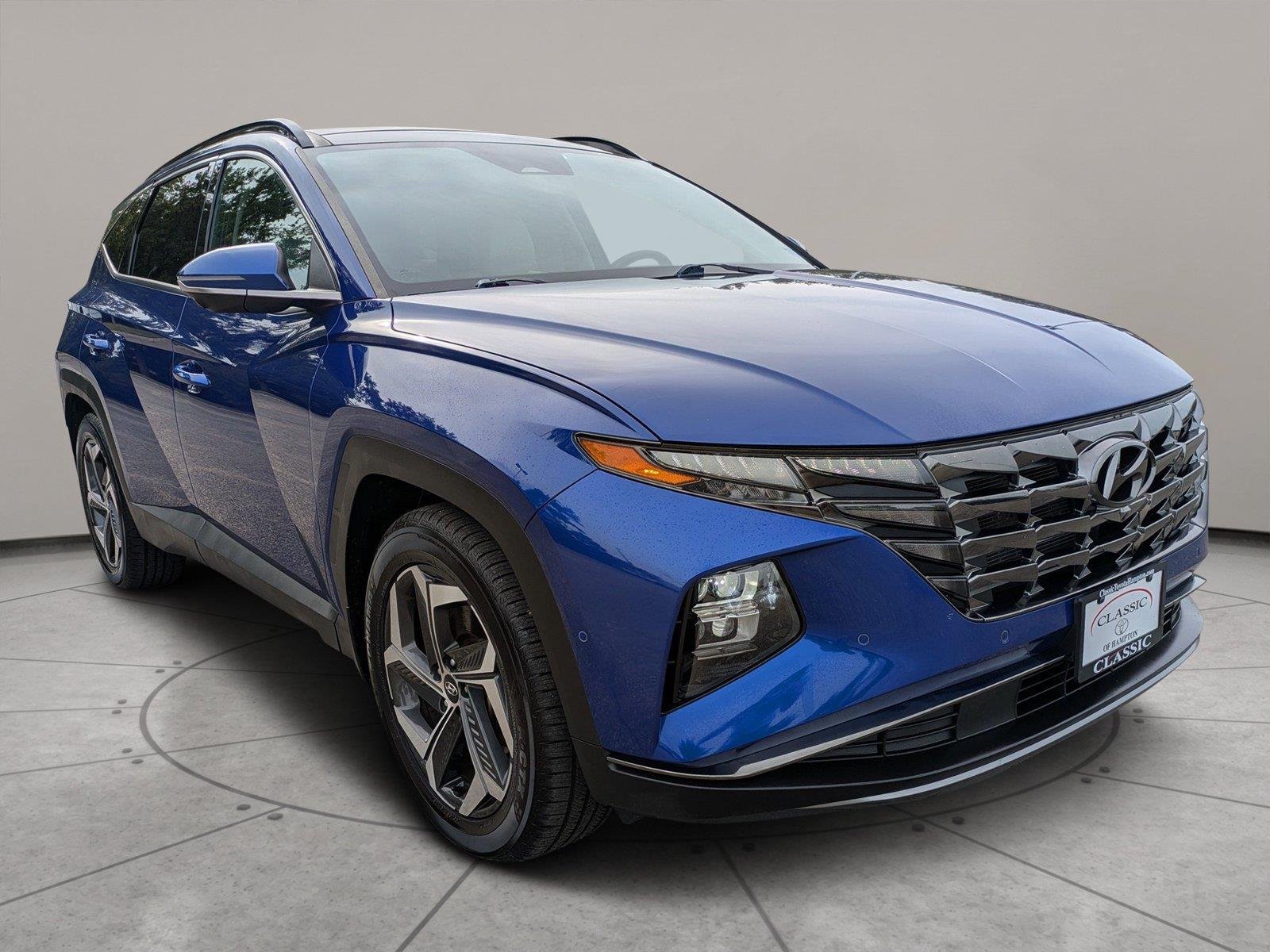 Used 2022 Intense Blue Hyundai Limited image 1