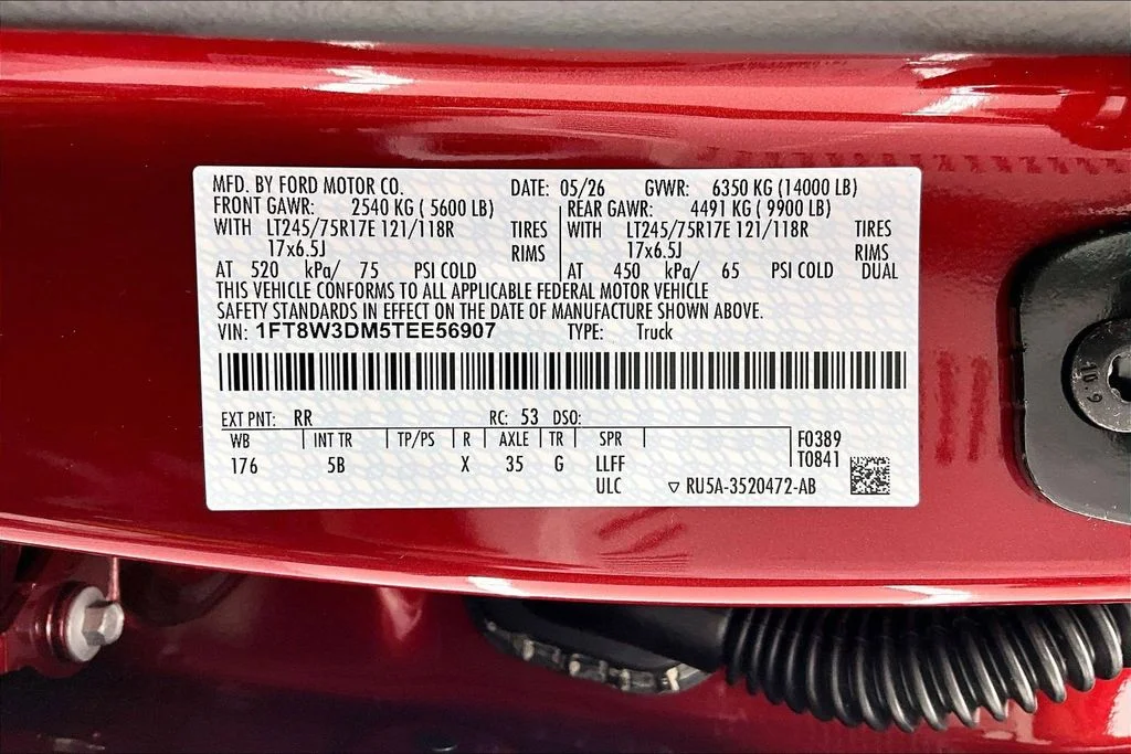 New 2026 Ruby Red Metallic Ford F-350® Lariat® image 8