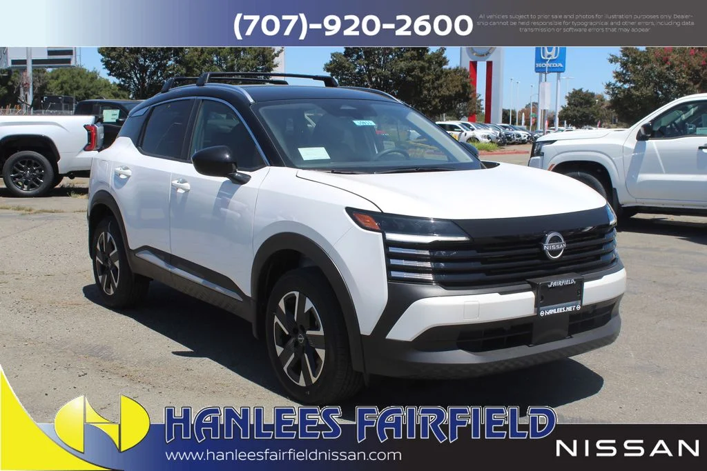 New 2026 Aspen White TriCoat / Super Black Two-tone Nissan SV image 5