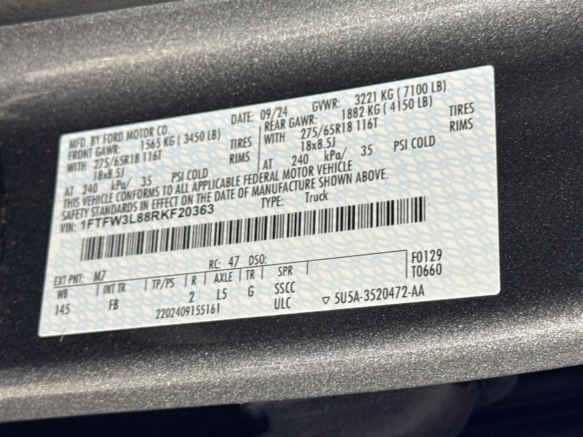 Certified Used 2024 Carbonized Gray Metallic Ford XLT image 32