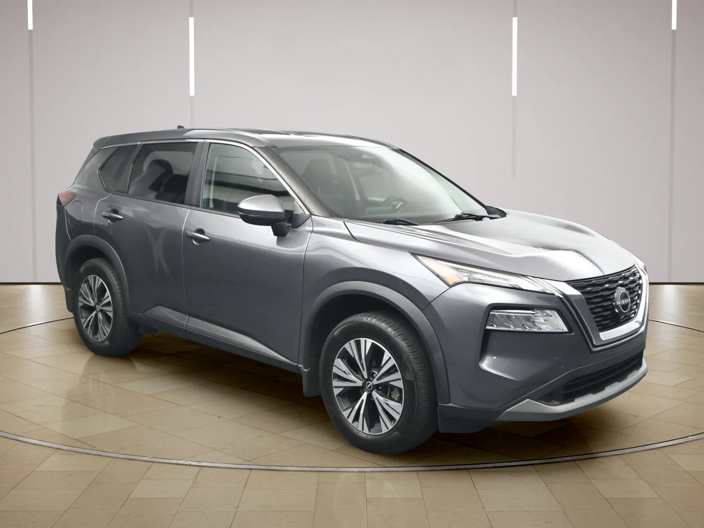 Certified Used 2022 Gun Metallic Nissan SV image 1