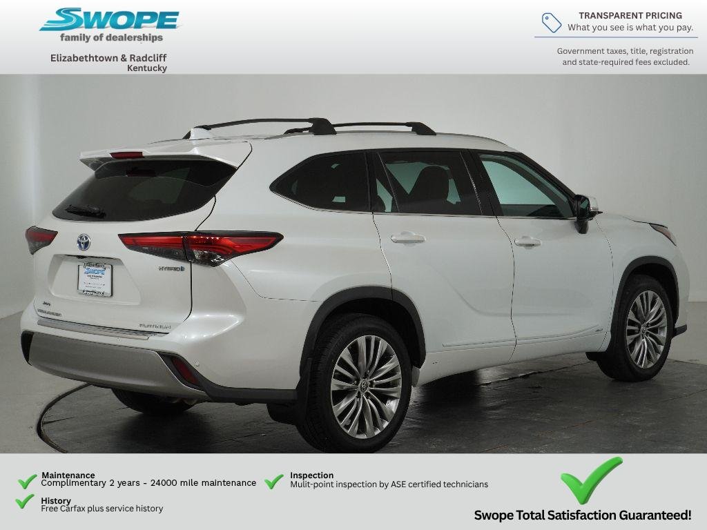 Used 2023 Wind Chill Pearl Toyota Hybrid Platinum image 3