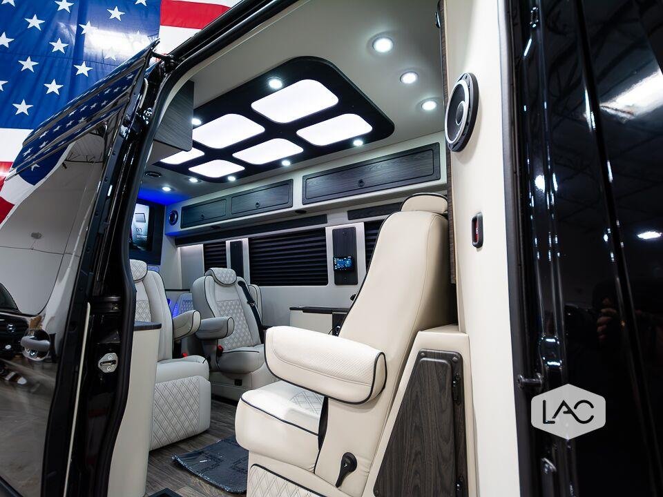 New 2024 Black Blue Mercedes-Benz 3500XD HIGH ROOF I4 DIESE image 4