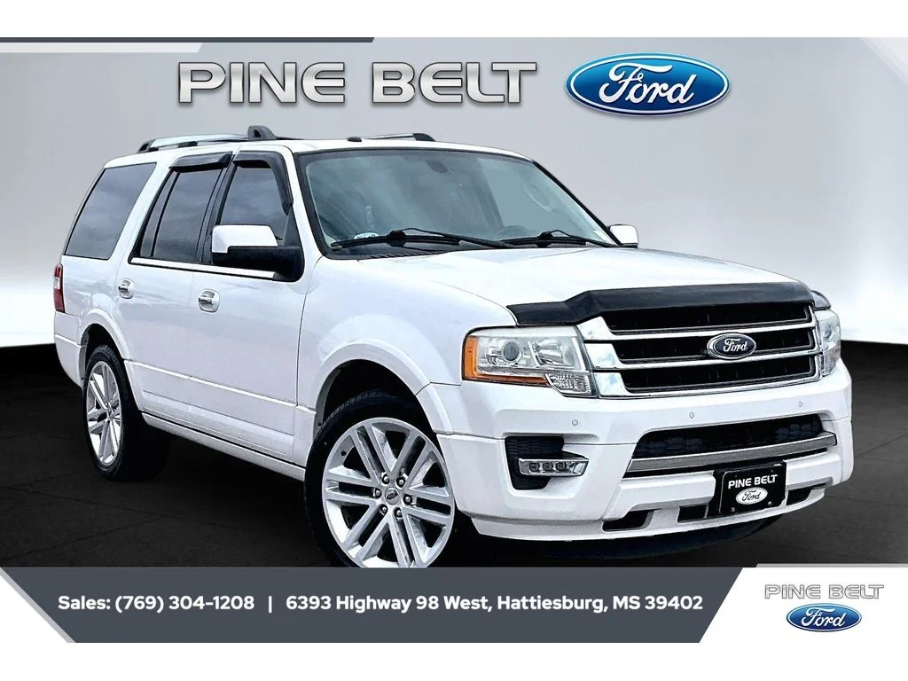 Used 2016 White Platinum Tri-Coat Metallic Ford Limited image 1