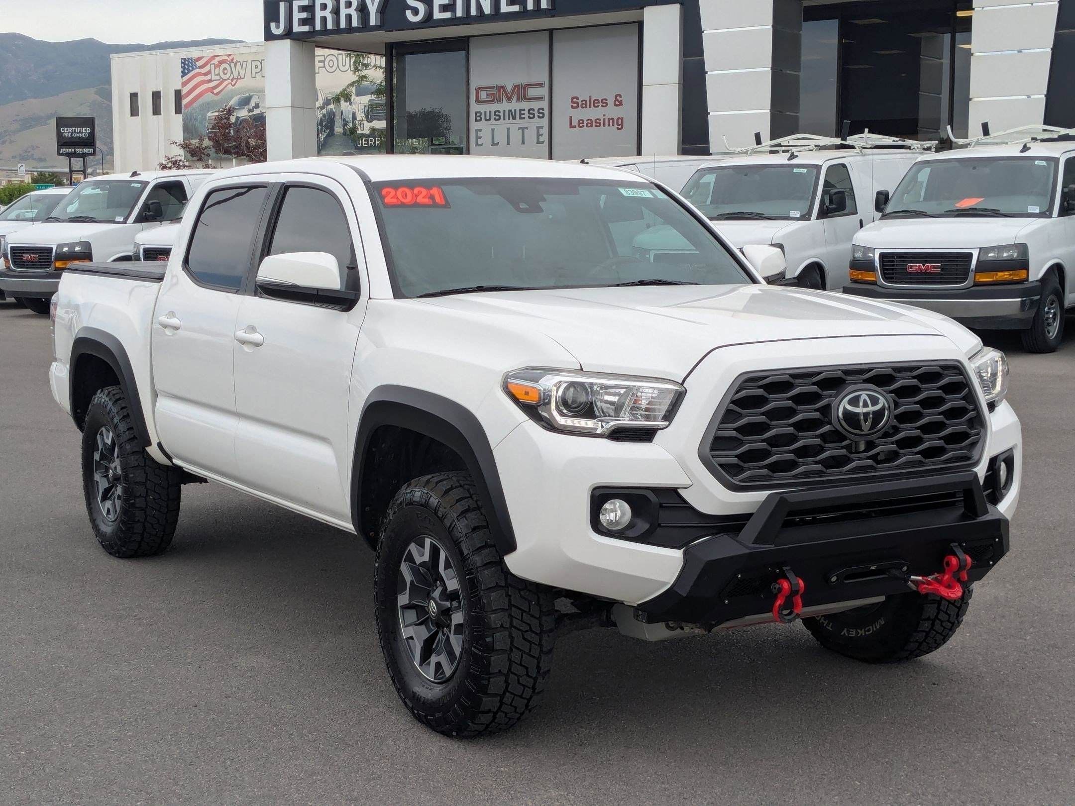 Used 2021 Super White Toyota TRD Off Road image 8