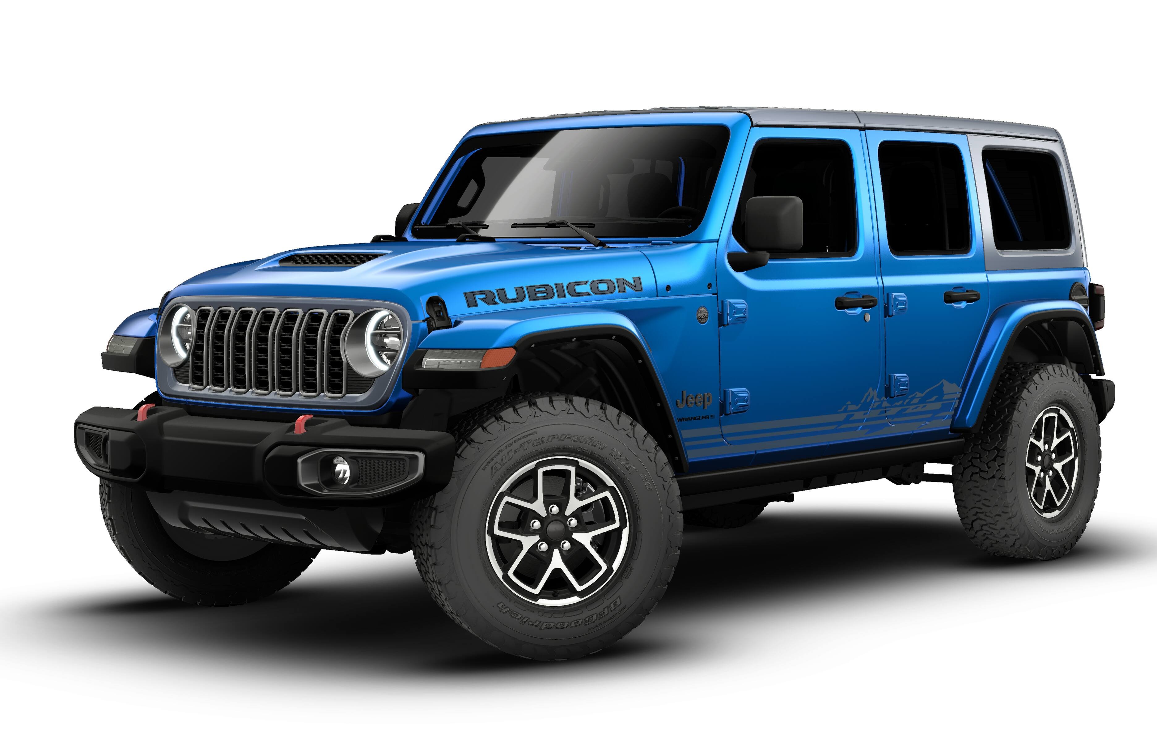 New 2026 Hydro Blue Pearl-Coat Exterior Paint Jeep Rubicon image 13