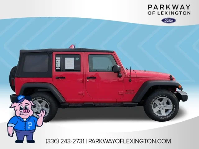 Used 2016 Red Jeep Unlimited Sport image 6