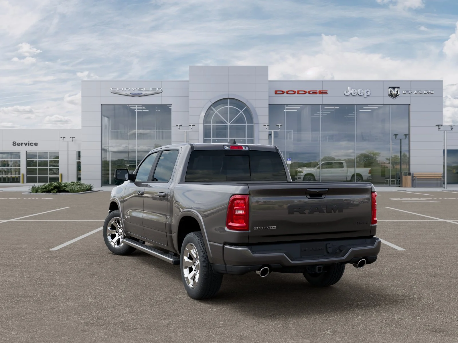 New 2026 Granite Crystal Metallic Clear-Coat Exterior Paint RAM Big Horn/Lone Star image 3