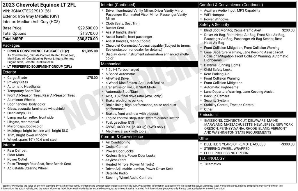 Used 2023 Gray Chevrolet LT image 17