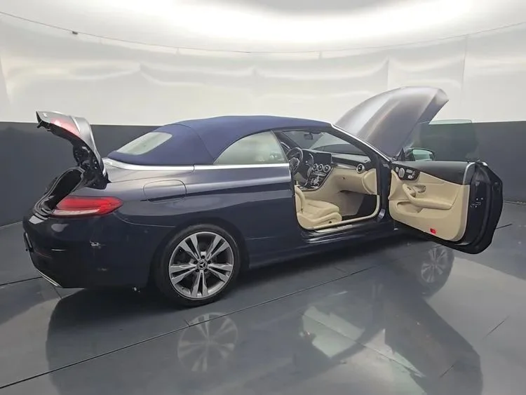 Used 2019 Blue Mercedes-Benz C 300 4MATIC® Cabriolet 2D image 30