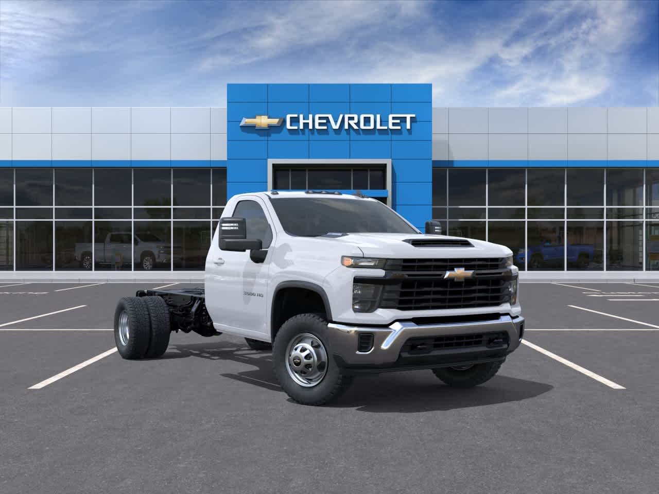 New 2025 Summit White Chevrolet Work Truck image 1