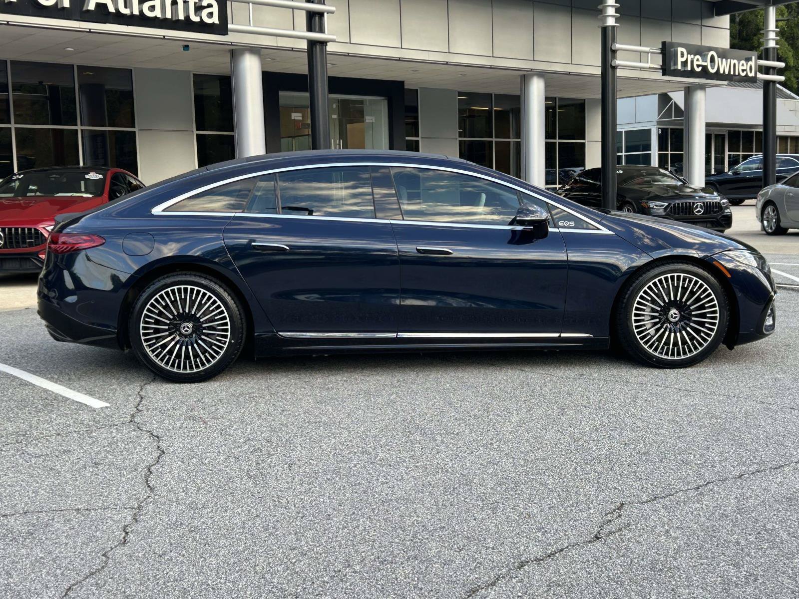 Certified Used 2023 Nautical Blue Metallic Mercedes-Benz EQS 580 4MATIC® Sedan image 5