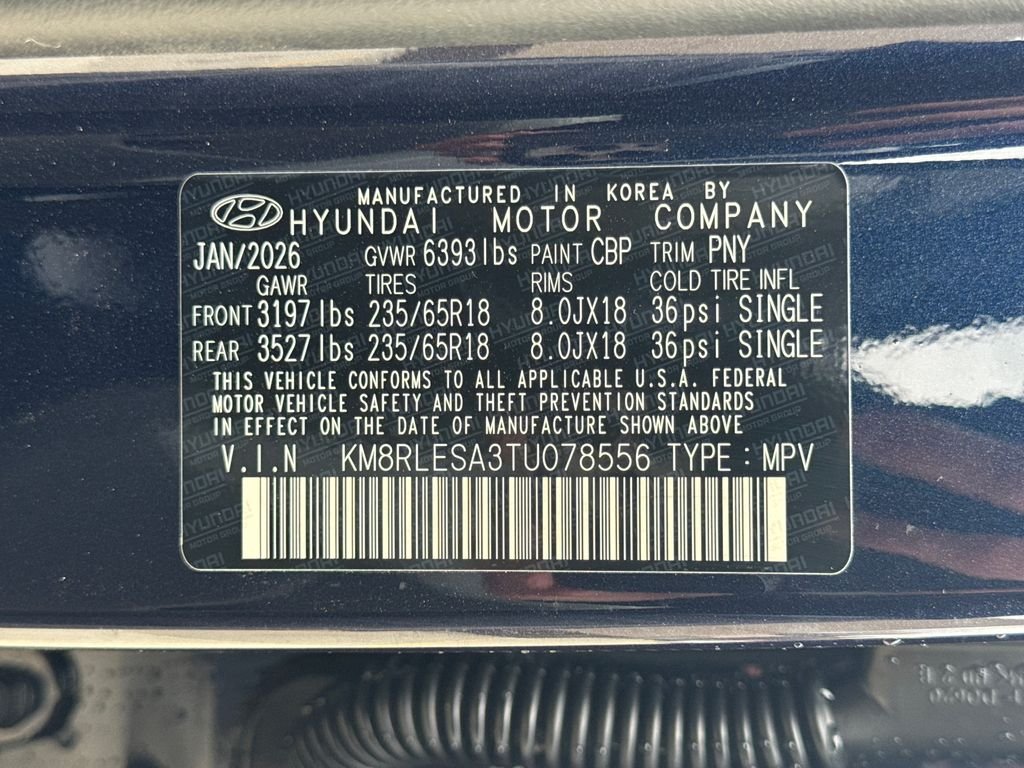 New 2026 Blue Hyundai SEL image 30