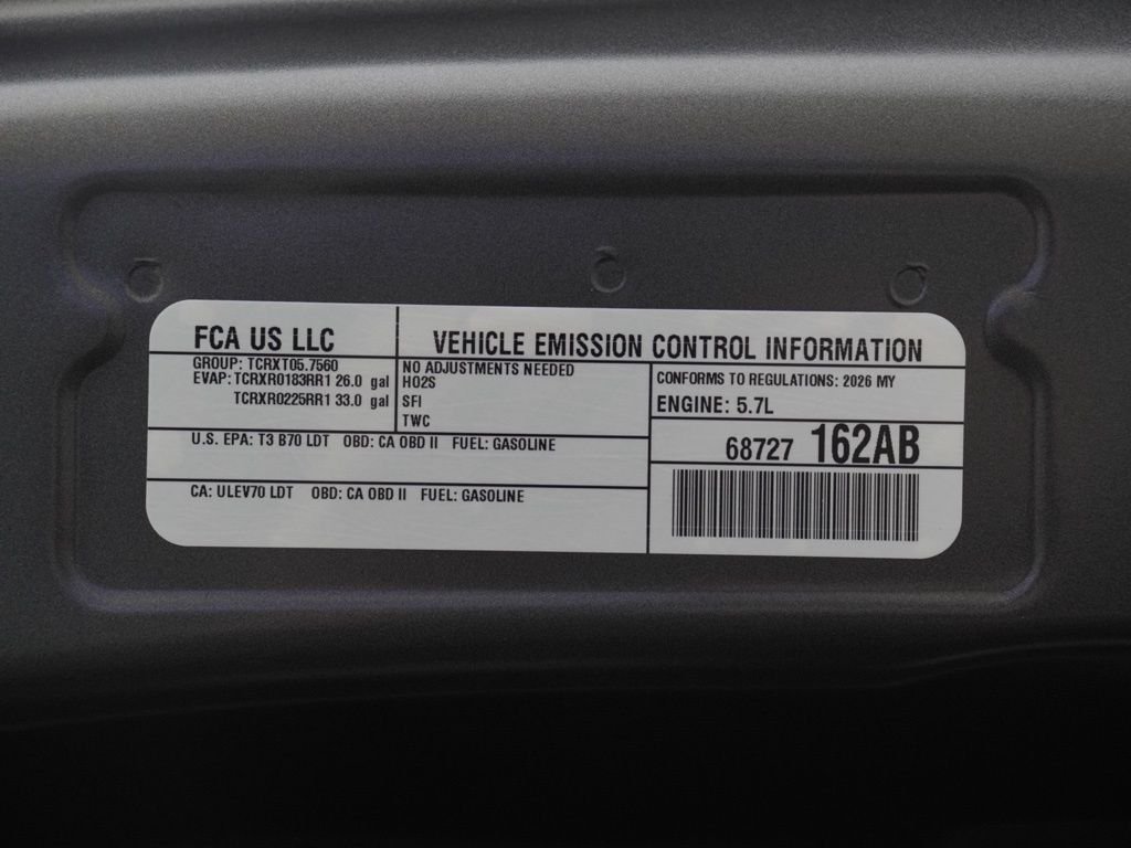 New 2026 Granite Crystal Metallic Clear-Coat Exterior Paint RAM Big Horn/Lone Star image 29