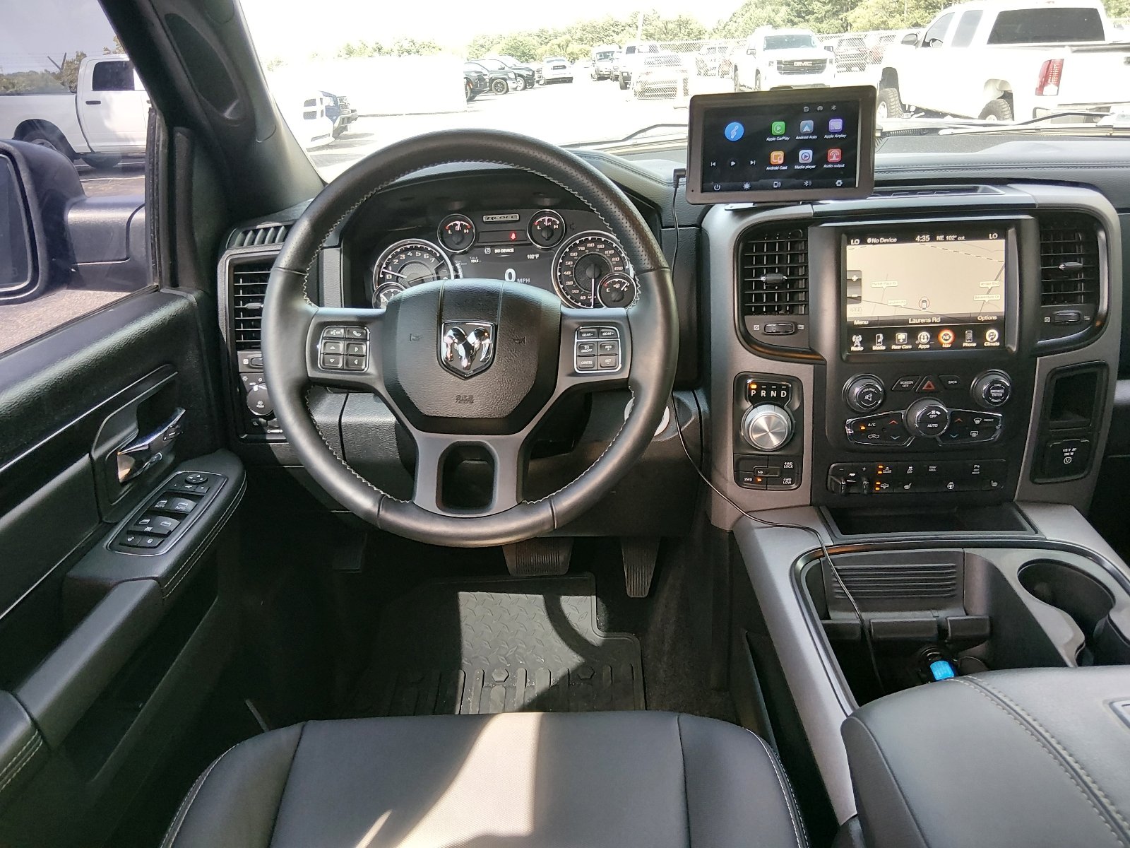 Used 2017 Brilliant Black Crystal Pearl Coat Ram 4x4 Rebel 4dr Crew Cab 5.5 ft. SB Pickup image 10