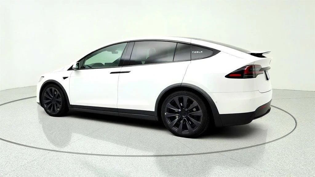 Used 2022 Pearl White Multi-Coat Tesla Plaid AWD w/ 22