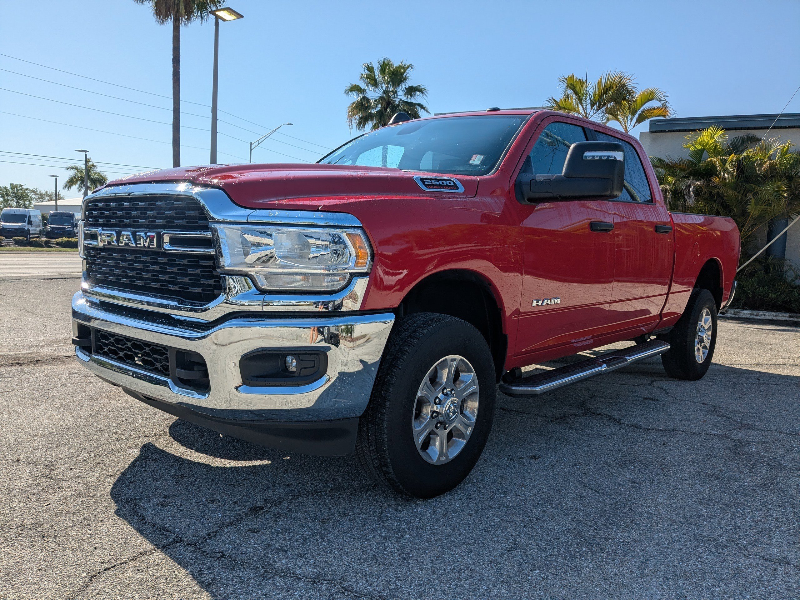 Used 2024 Flame Red Clearcoat Ram Big Horn image 8