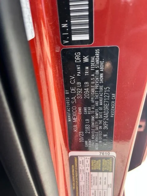 Used 2024 Red Kia LXS image 11