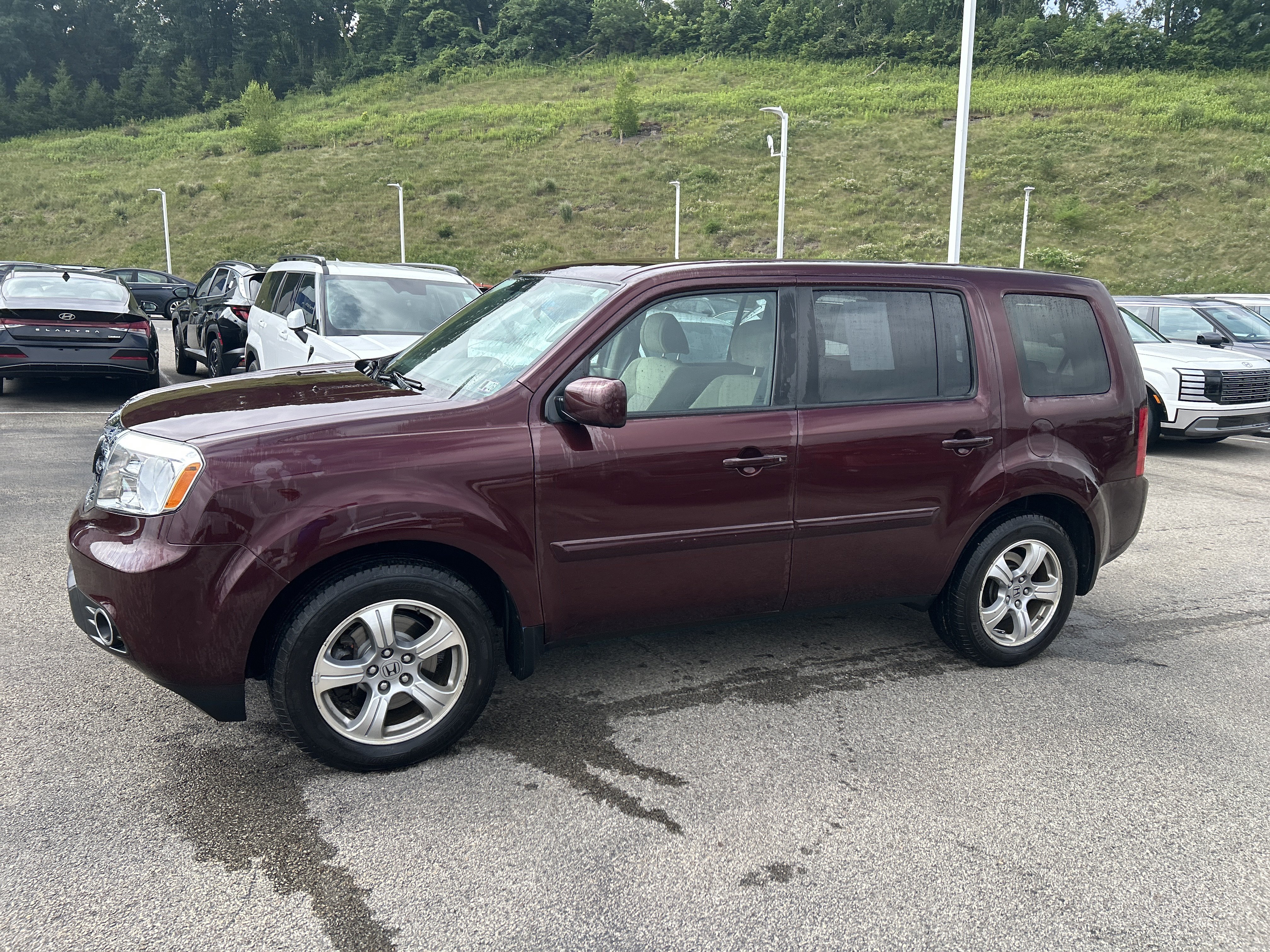 Used 2014 Dark Cherry Pearl Honda EX image 9