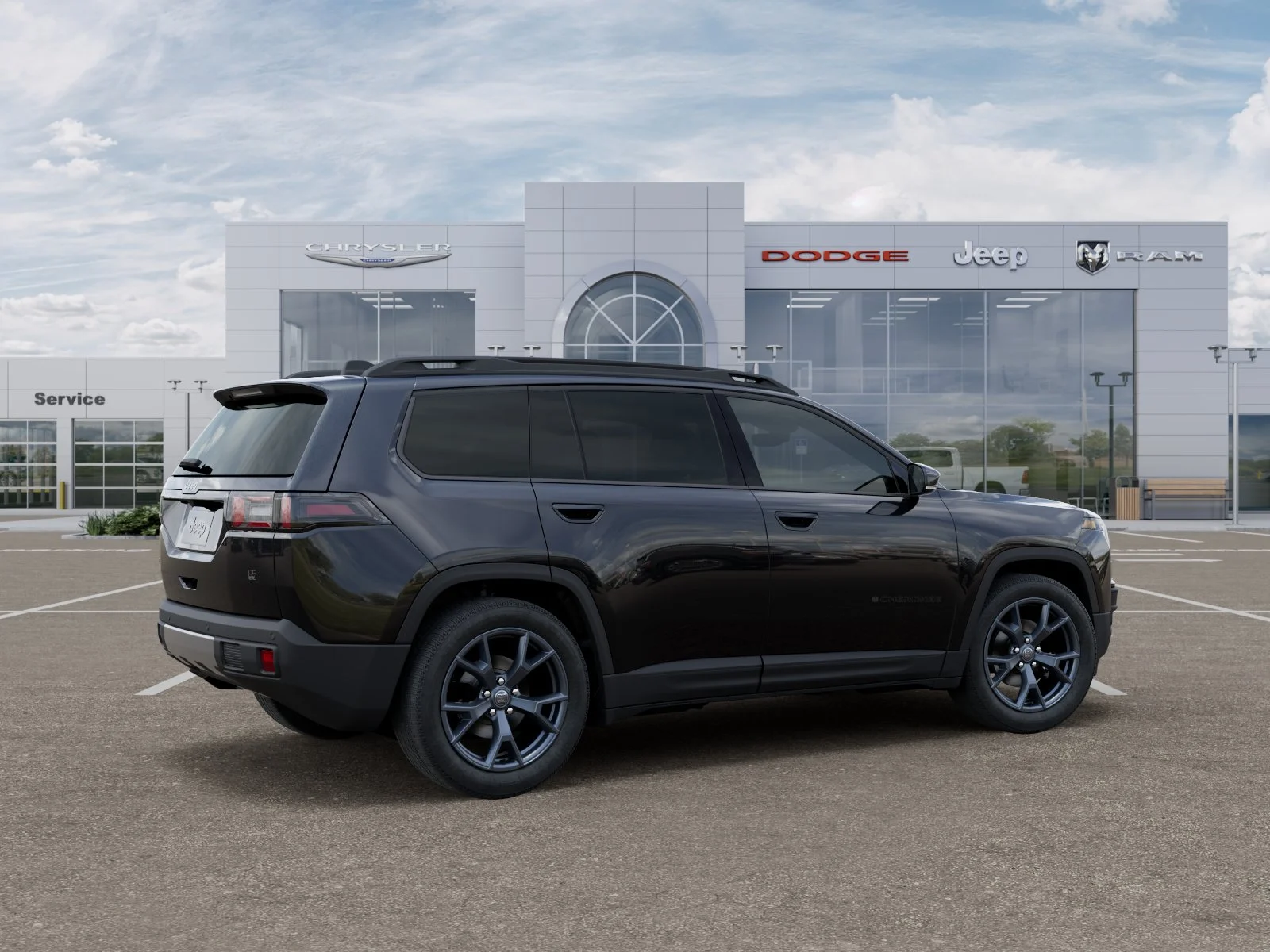 New 2026 Diamond Black Crystal Pearl-Coat Exterior Paint Jeep  image 4