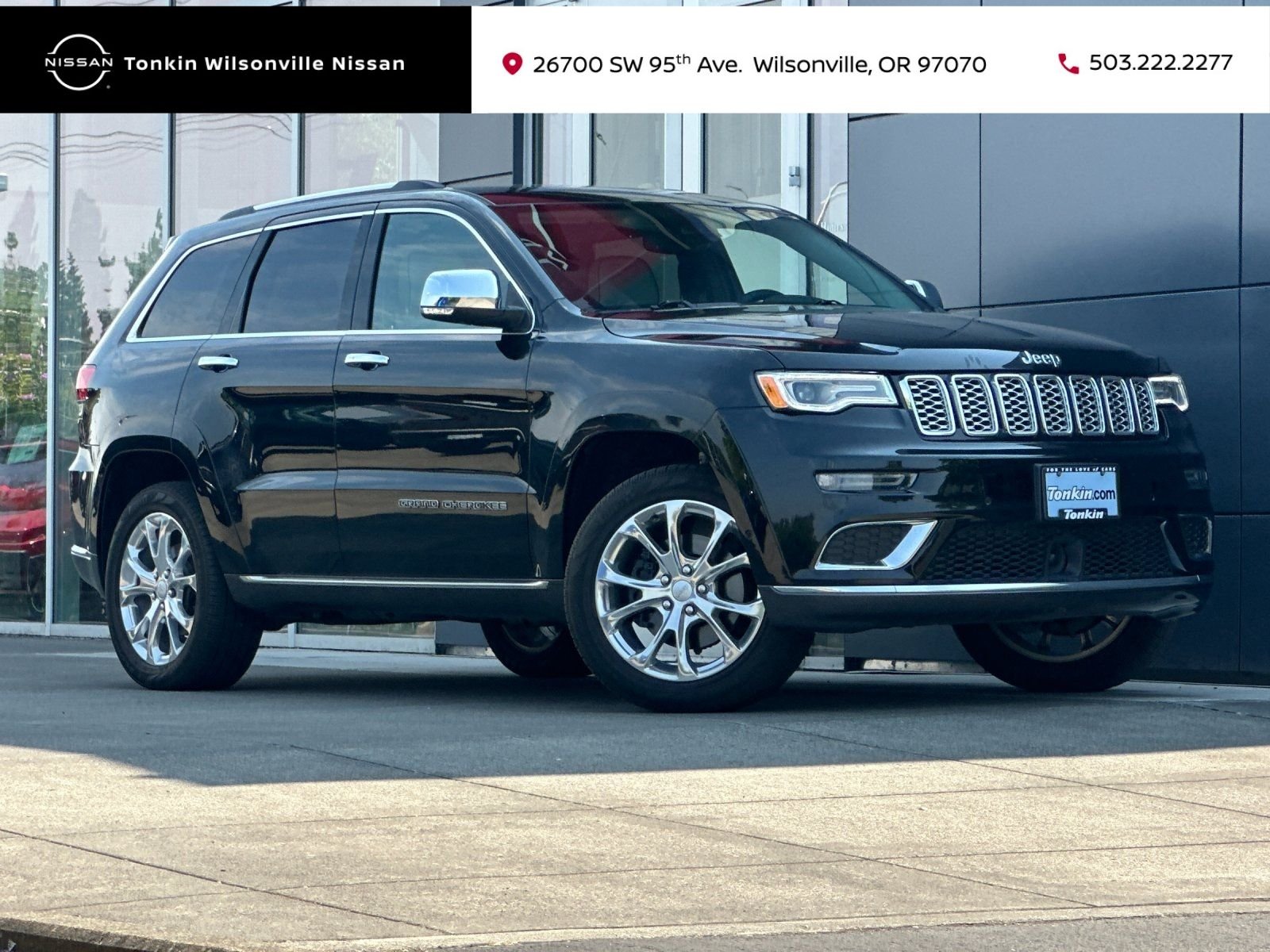 Used 2021 Diamond Black Crystal Pearlcoat Jeep Summit image 1