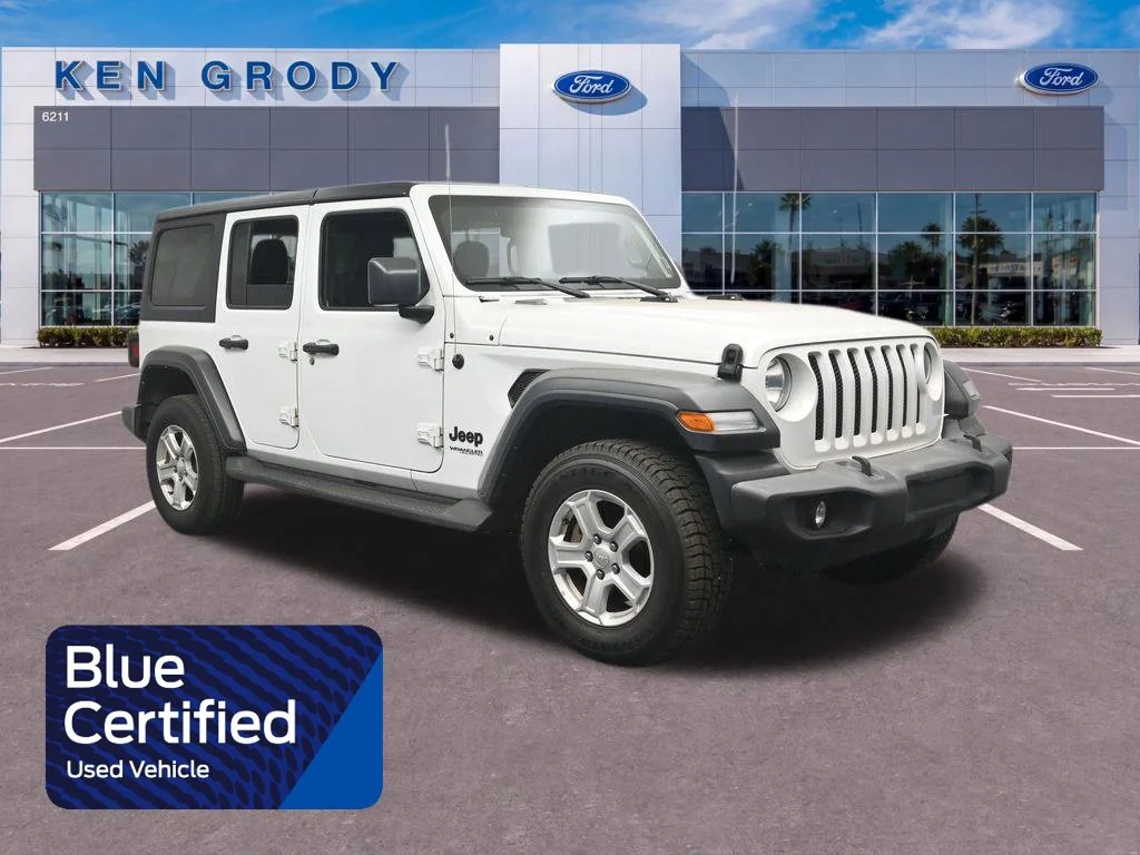 Used 2022 White Jeep Unlimited Sport S image 1