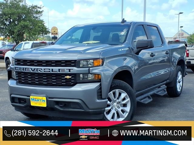Pre-Owned 2021 Chevrolet Silverado 1500 Custom Rear Wheel Drive Crew Cab