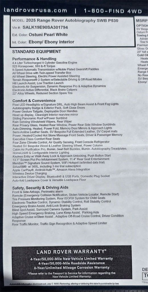 2025 Land Rover Range Rover Autobiography - Photo 32