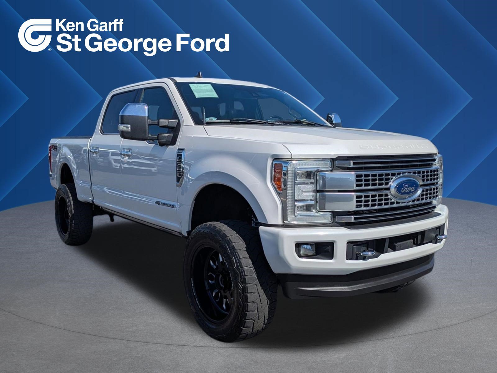 Used 2019 White Platinum Clearcoat Metallic Ford Platinum image 1