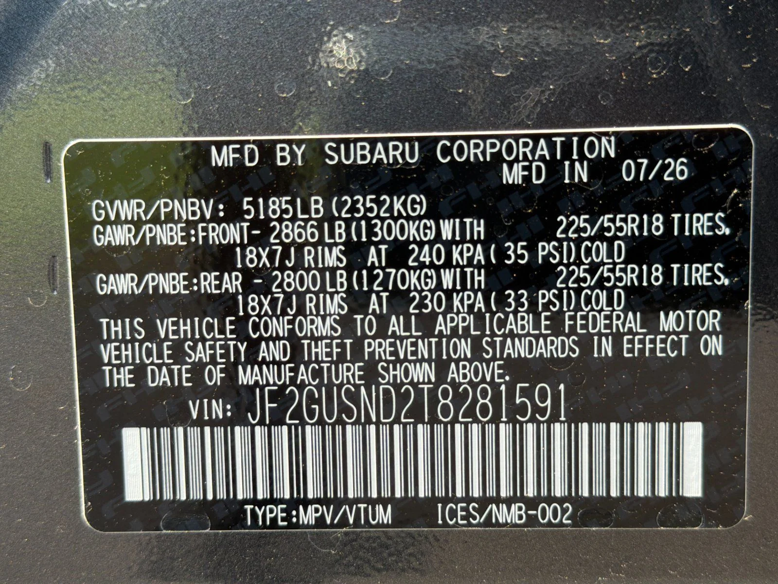 New 2026 MAGNETITE GRAY PEARL Subaru Limited Hybrid image 29